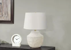 Lampe de table 20"H en béton