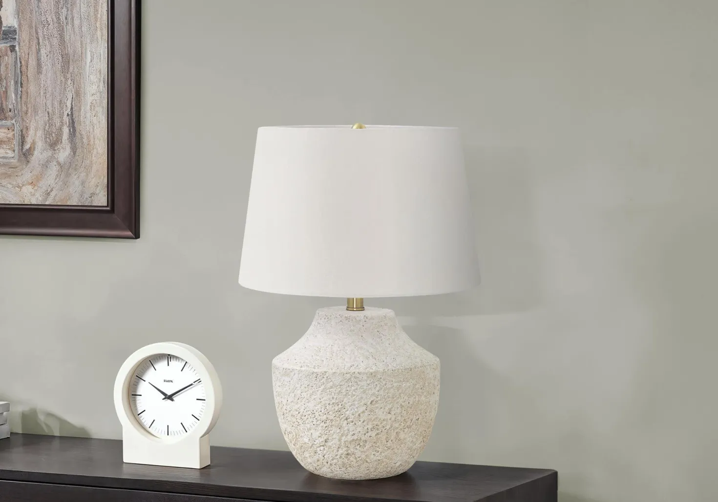 Lampe de table 20"H en béton