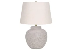 Lampe de table 22"H en béton
