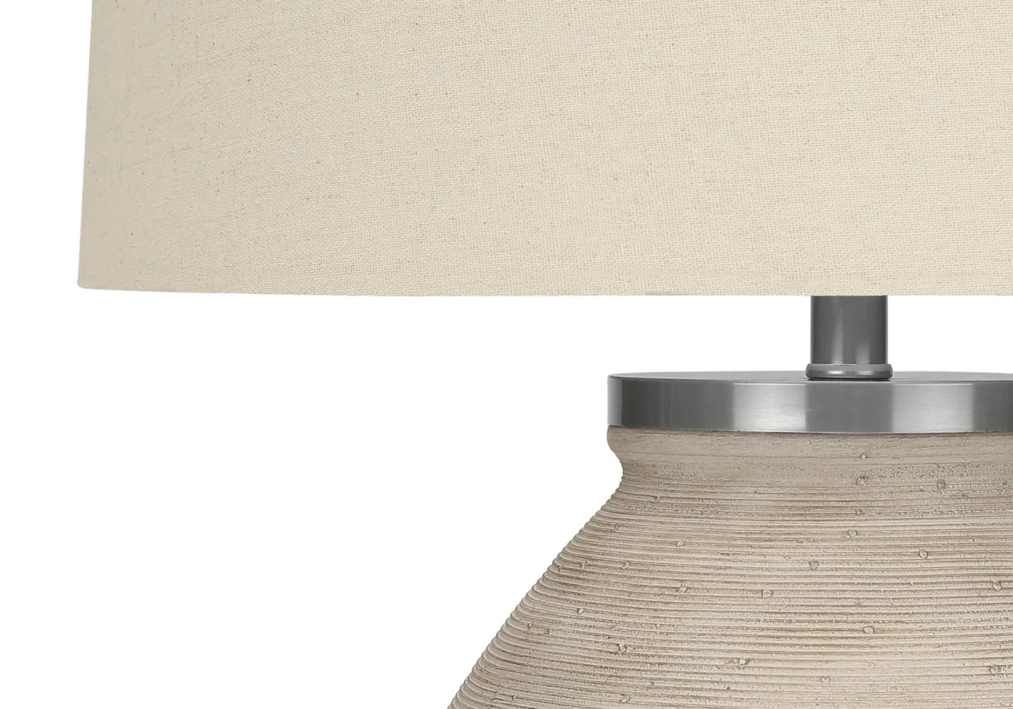 Lampe de table 25"H en béton