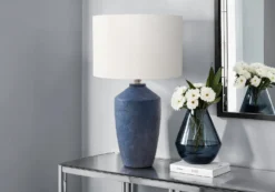 Lampe de table 25"H en béton