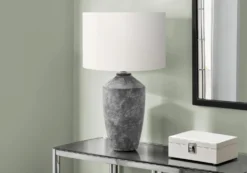 Lampe de table 25"H en béton