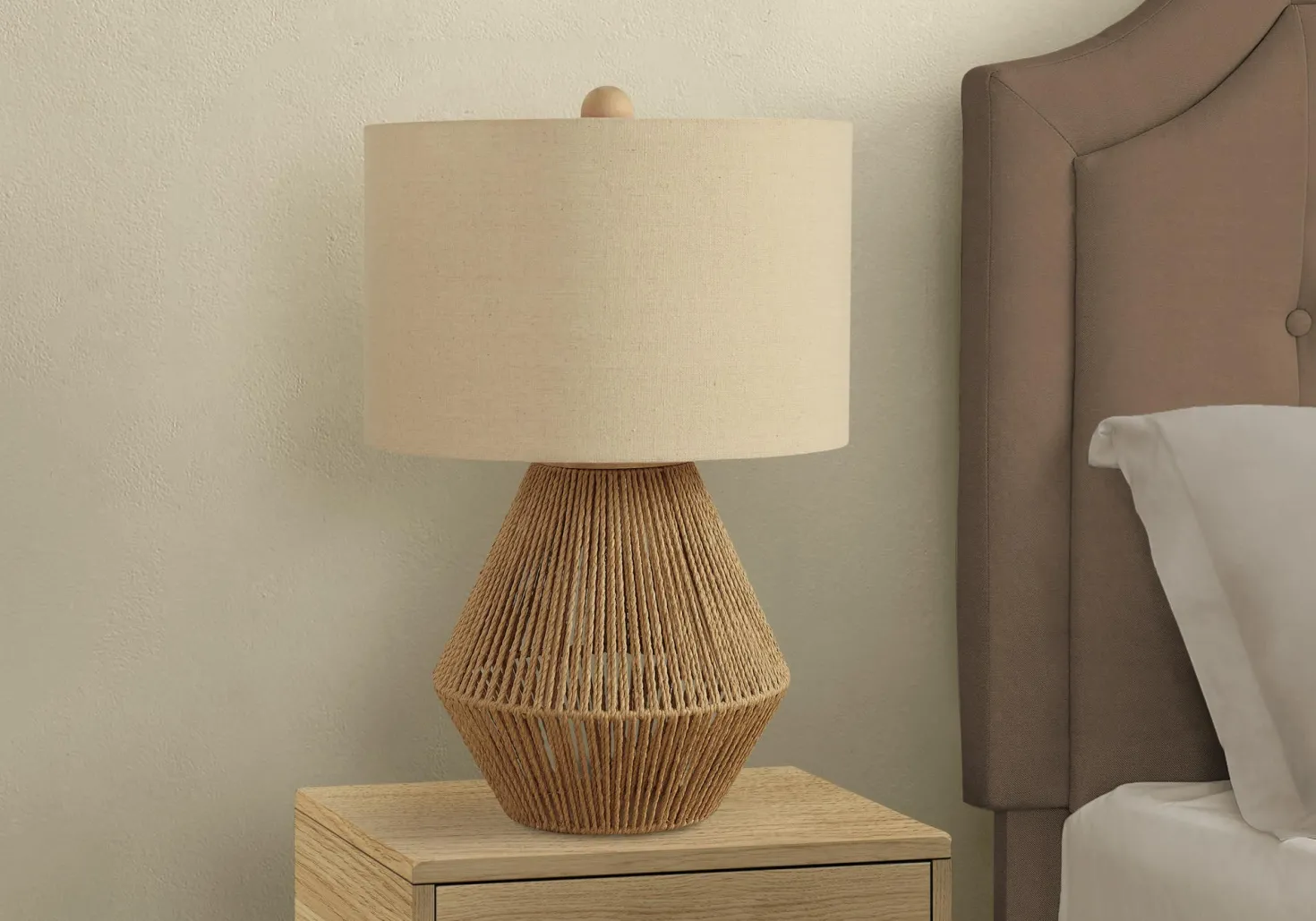 Lampe de table 22"H en corde