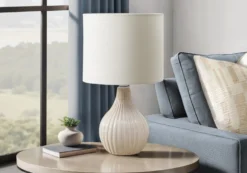Lampe de table 17"H en céramique