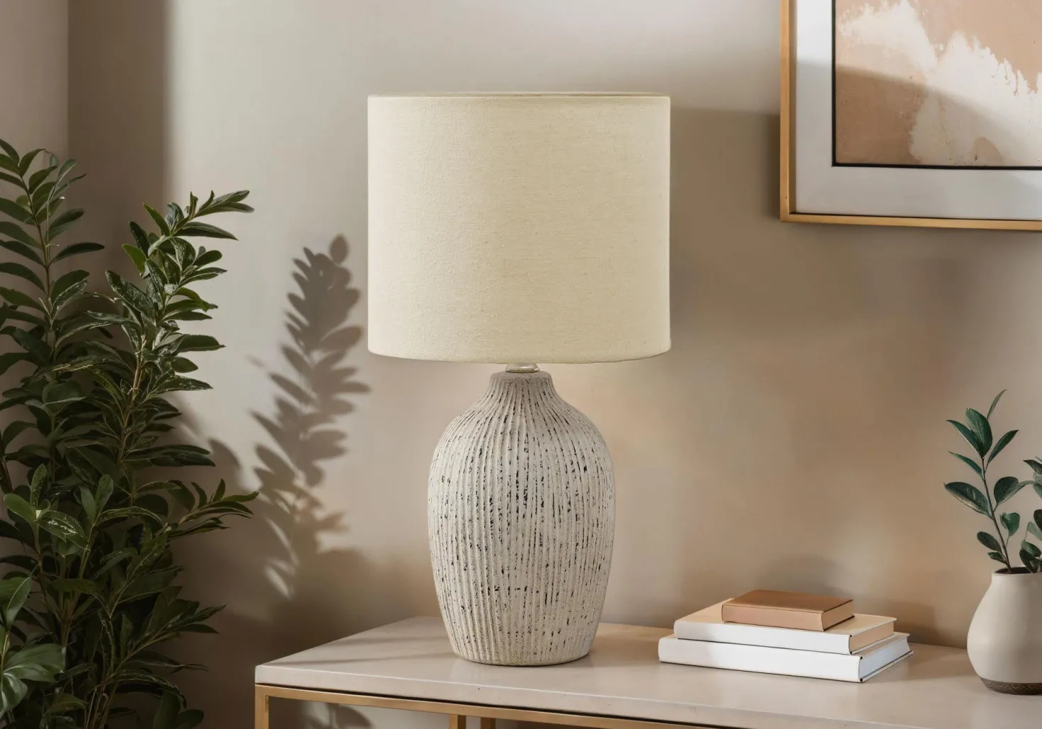 Lampe de table 18"H en céramique