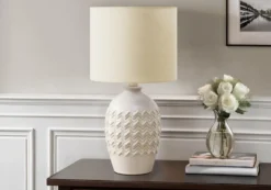Lampe de table 19"H en céramique