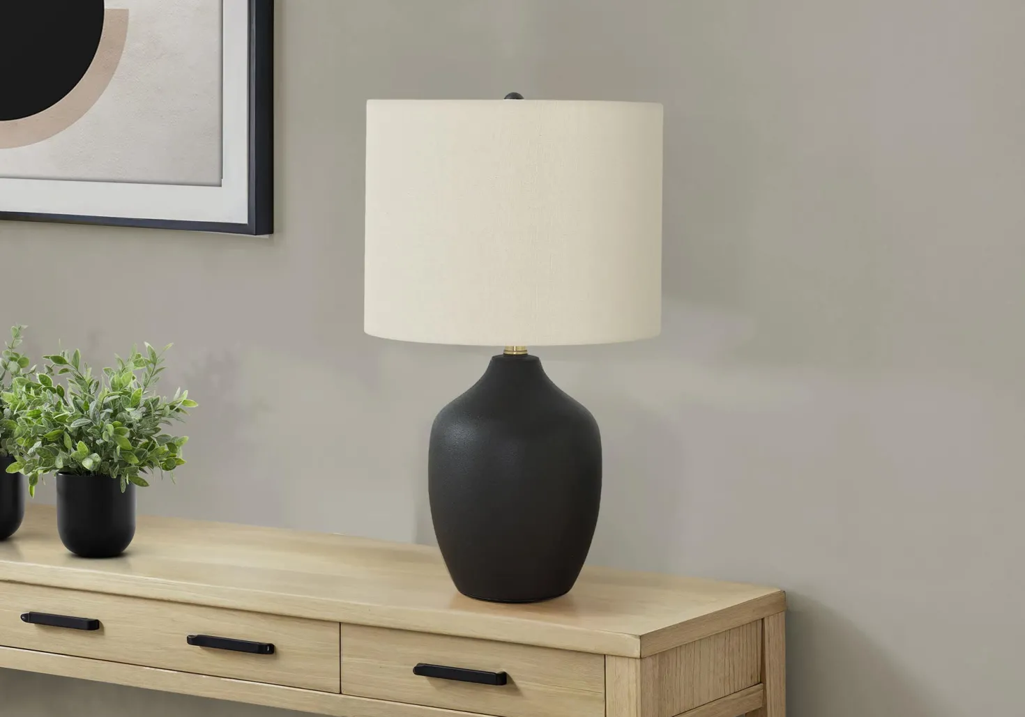 Lampe de table 22"H en céramique