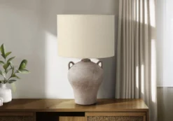 Lampe de table 22"H en céramique