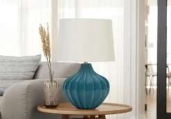 Lampe de table 24"H en céramique
