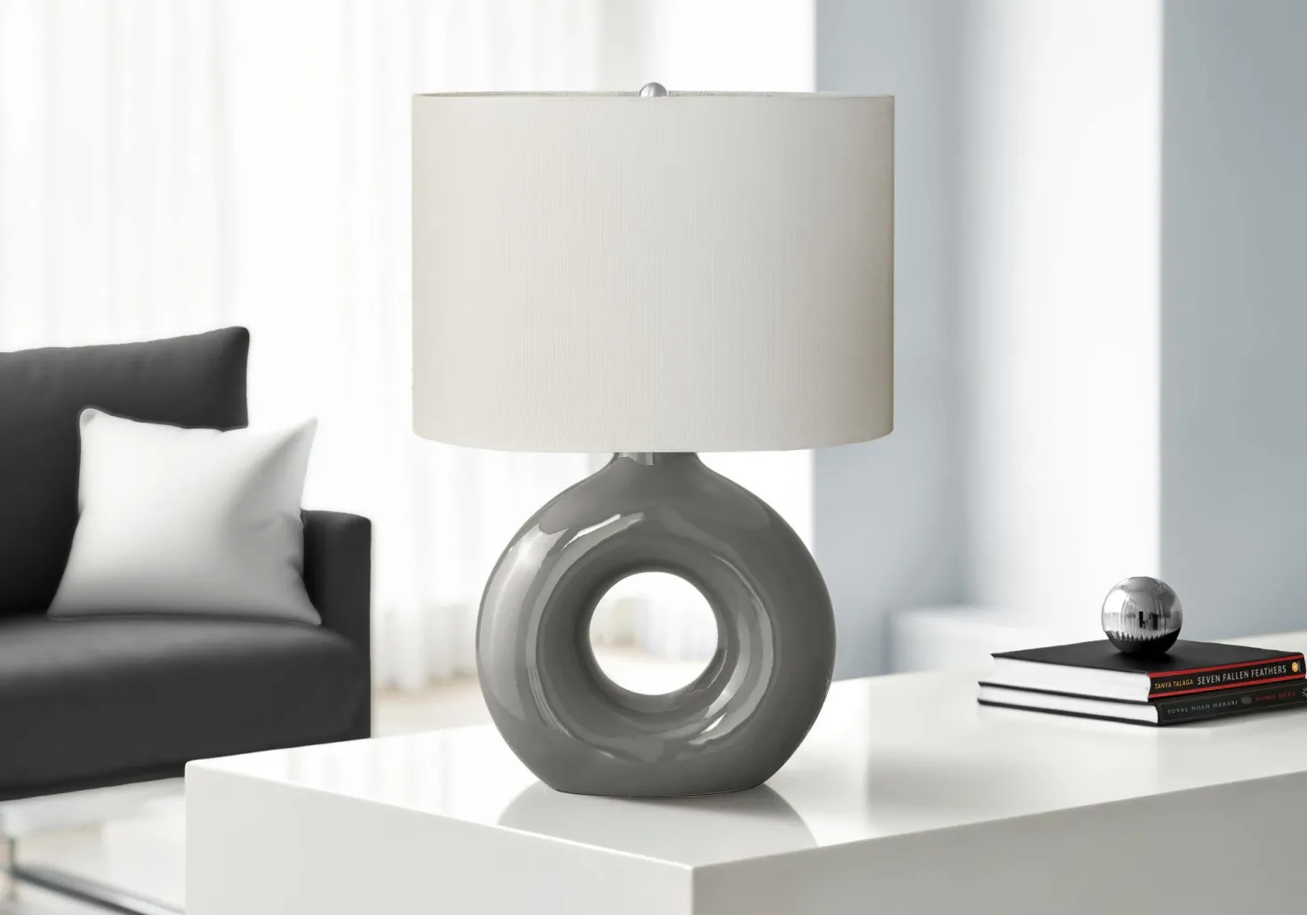 Lampe de table 24"H en céramique