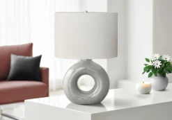 Lampe de table 24"H en céramique