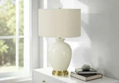 Lampe de table 26"H en céramique