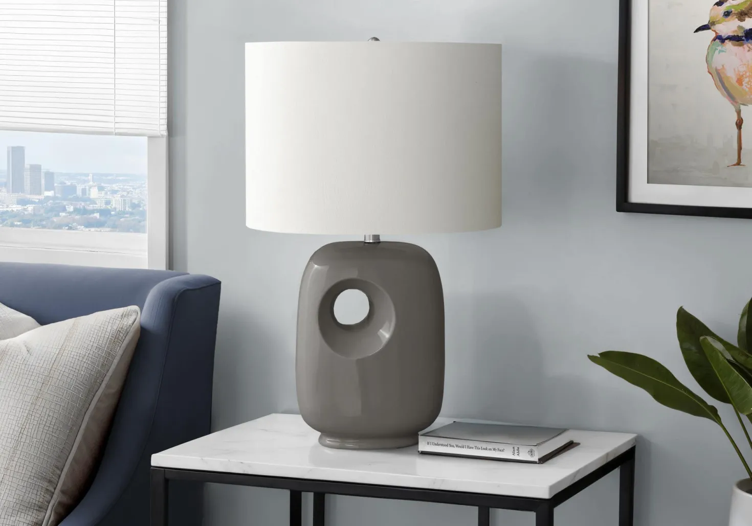 Lampe de table 26"H en céramique