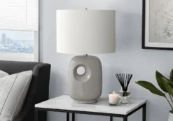 Lampe de table 26"H en céramique