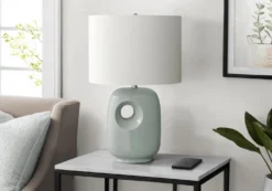 Lampe de table 26"H en céramique