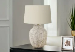 Lampe de table 26"H en céramique