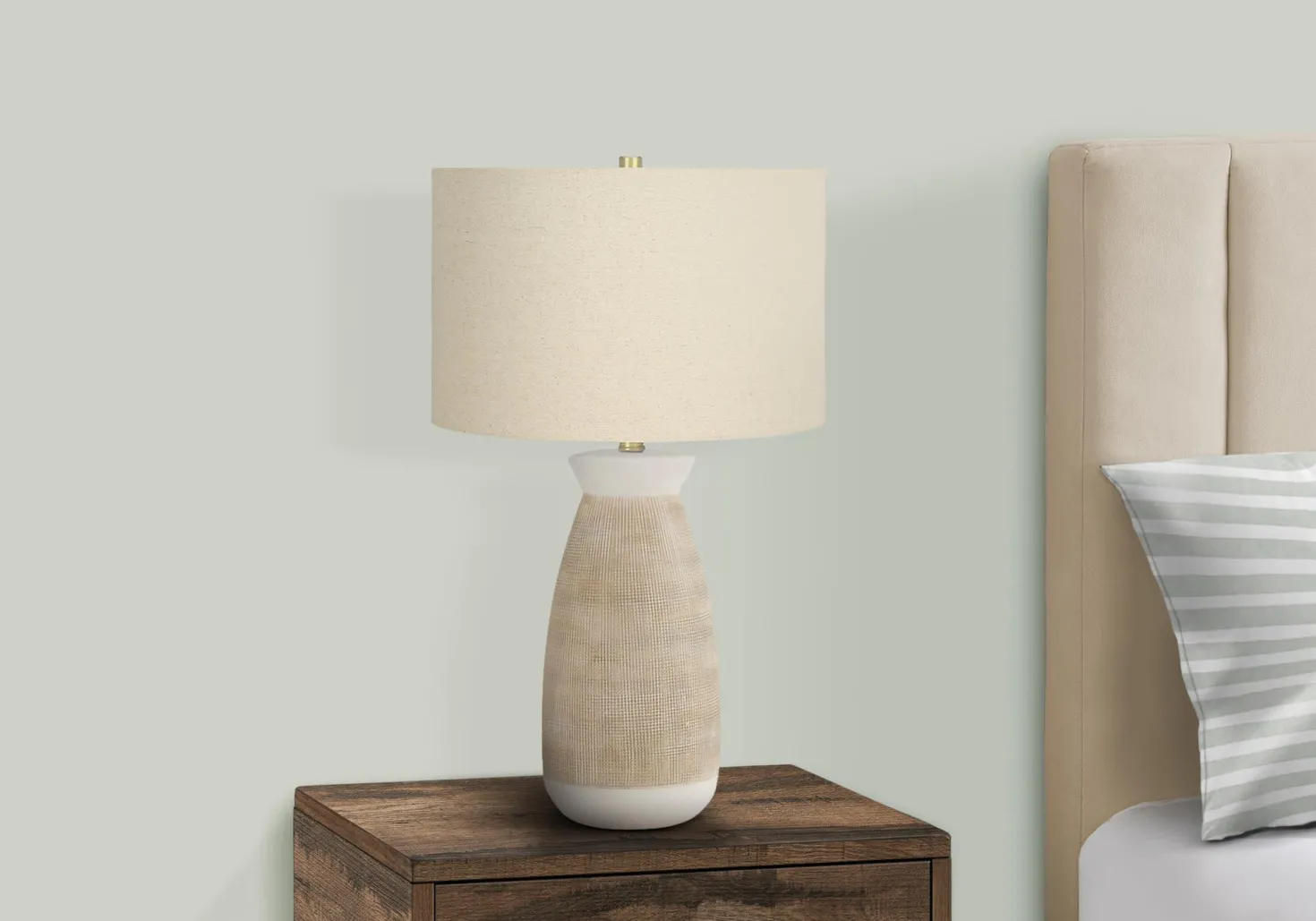 Lampe de table 27"H en céramique
