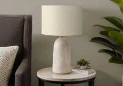 Lampe de table 27"H en céramique