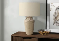Lampe de table 28"H en céramique