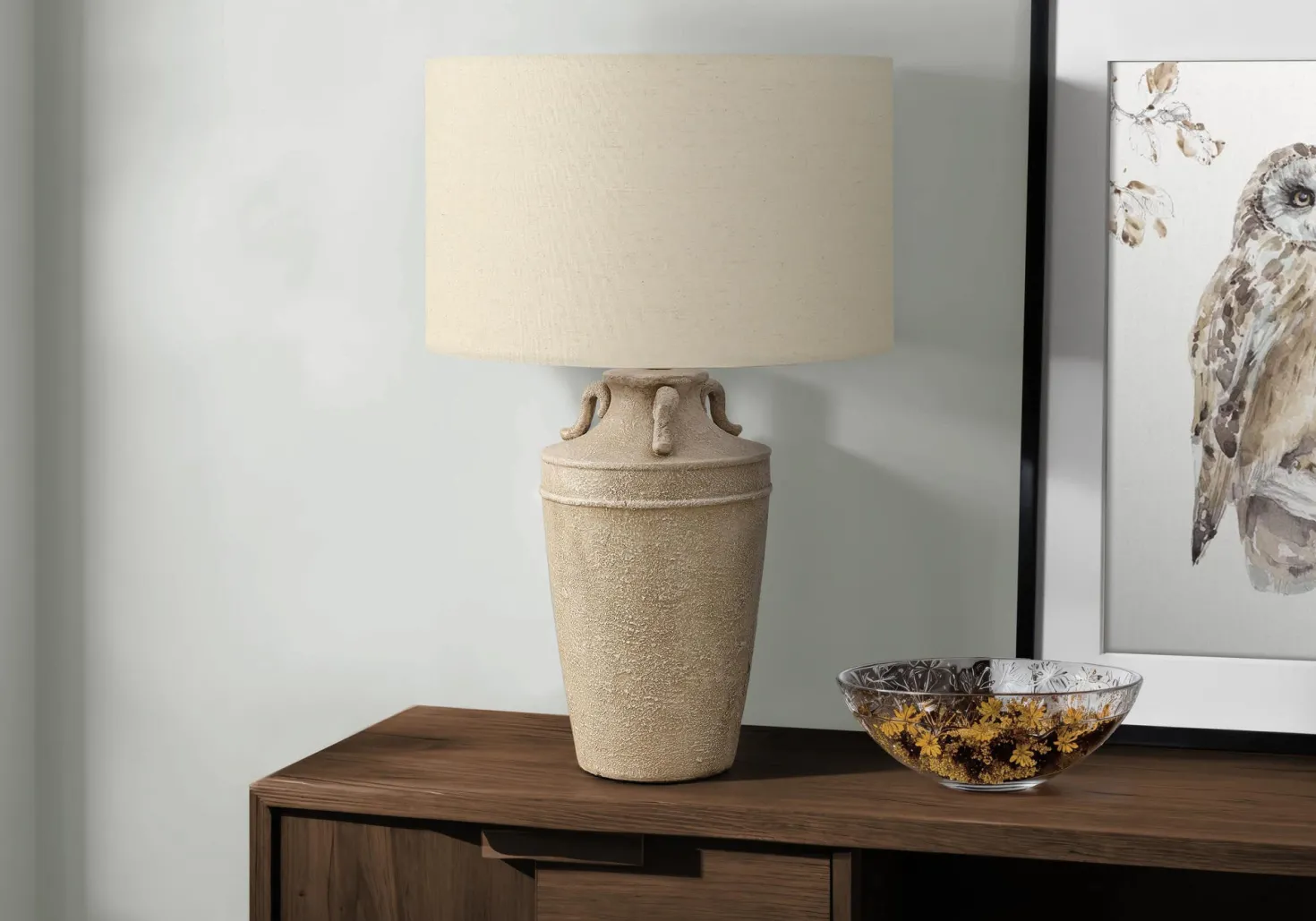 Lampe de table 28"H en céramique