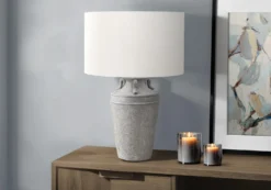 Lampe de table 28"H en céramique