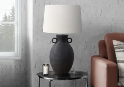 Lampe de table 30"H en céramique
