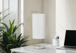 Lampe de table 20"H en faux marbre