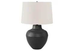 Lampe de table 26"H en métal