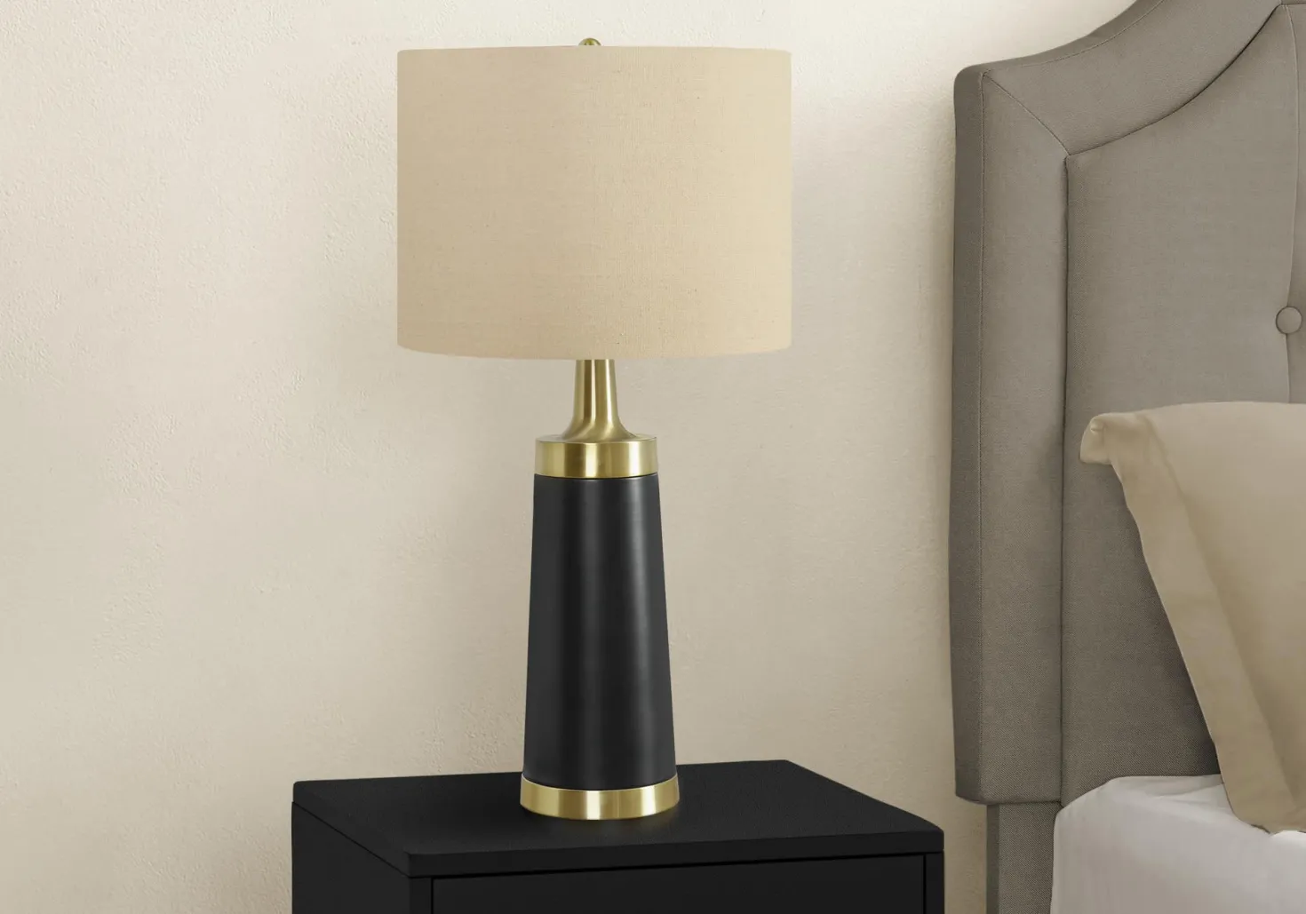 Lampe de table 28"H en métal