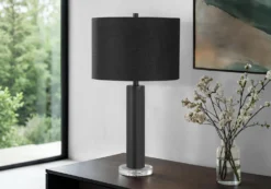 Lampe de table 28"H en métal