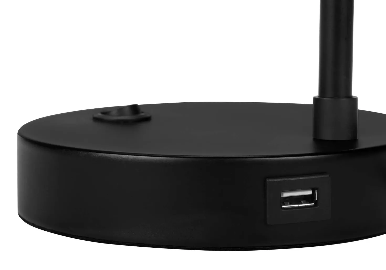 Lampe de table 19"H en métal avec ports usb