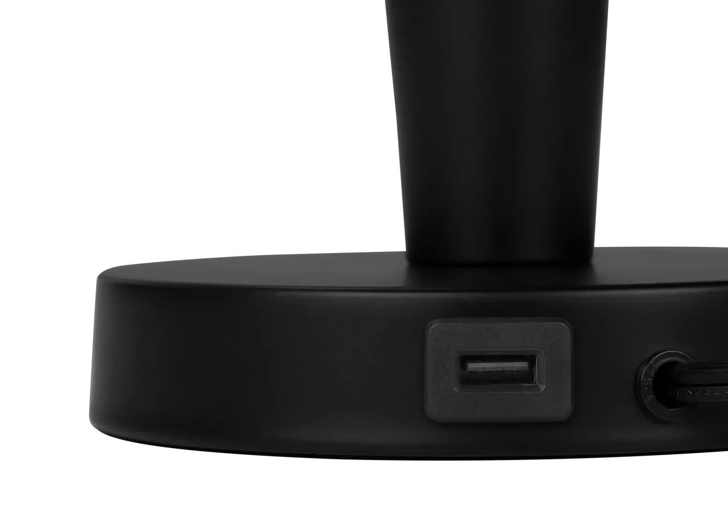 lampe de table 24"H en métal avec ports usb (bte de 2)