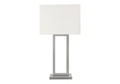 Lampe de table 28"H en métal avec port usb