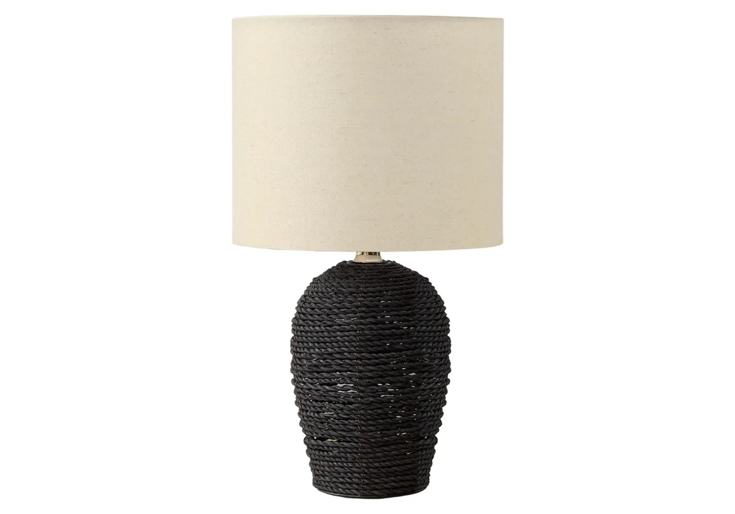Lampe de table 17"H en rotin