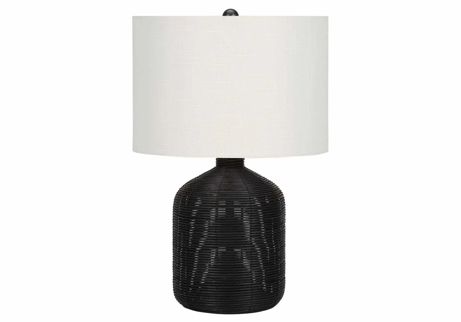 Lampe de table 23"H en rotin