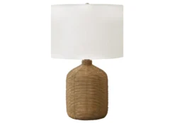 Lampe de table 23"H en rotin
