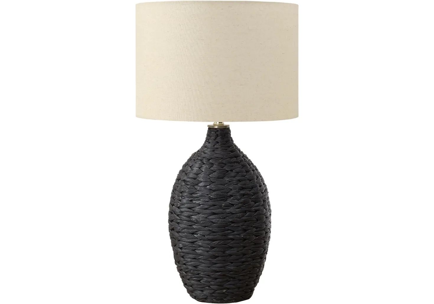 Lampe de table 30"H en rotin