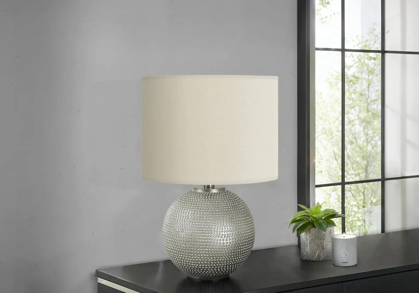 Lampe de table 19"H en résine