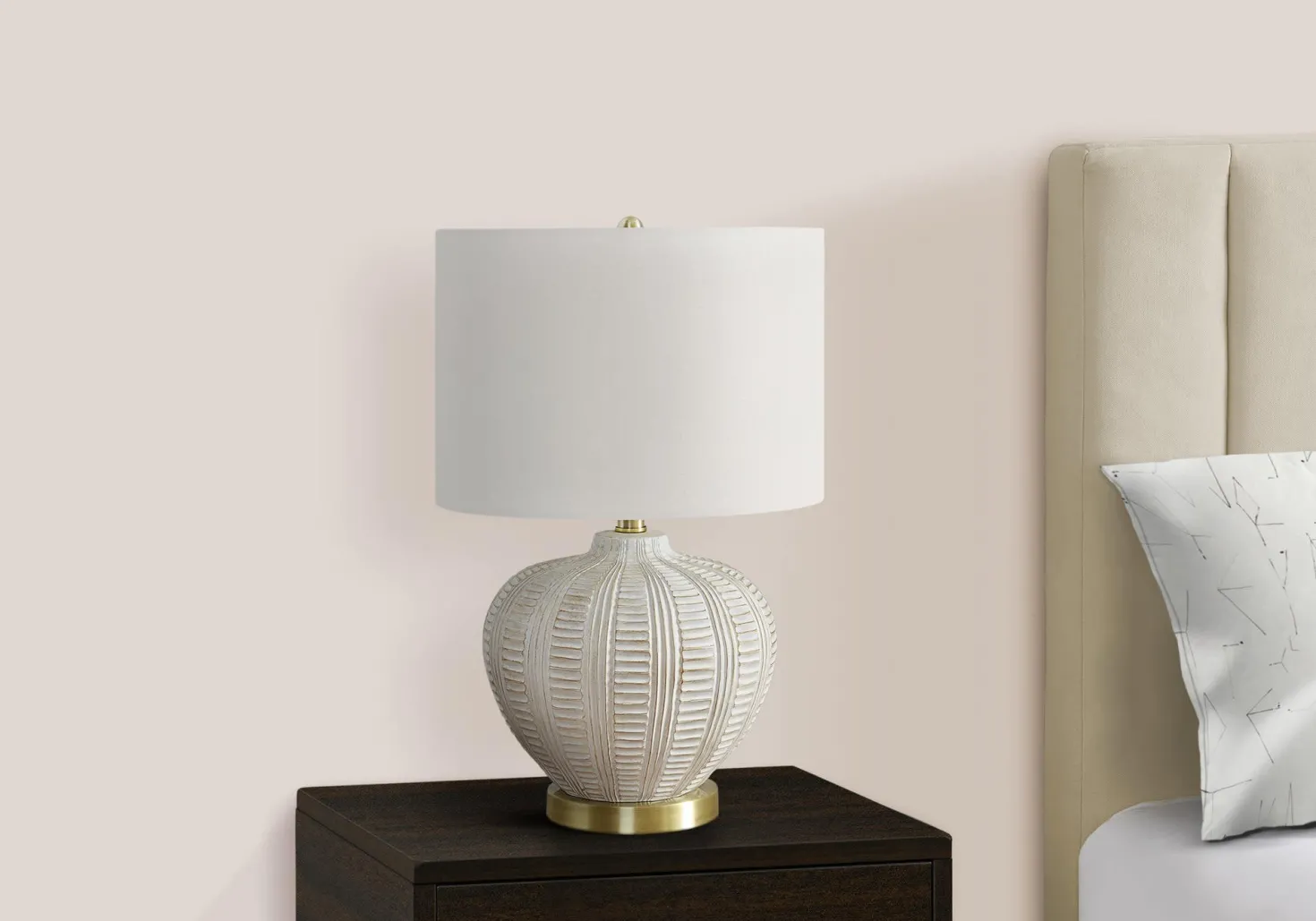 Lampe de table 21"H en résine