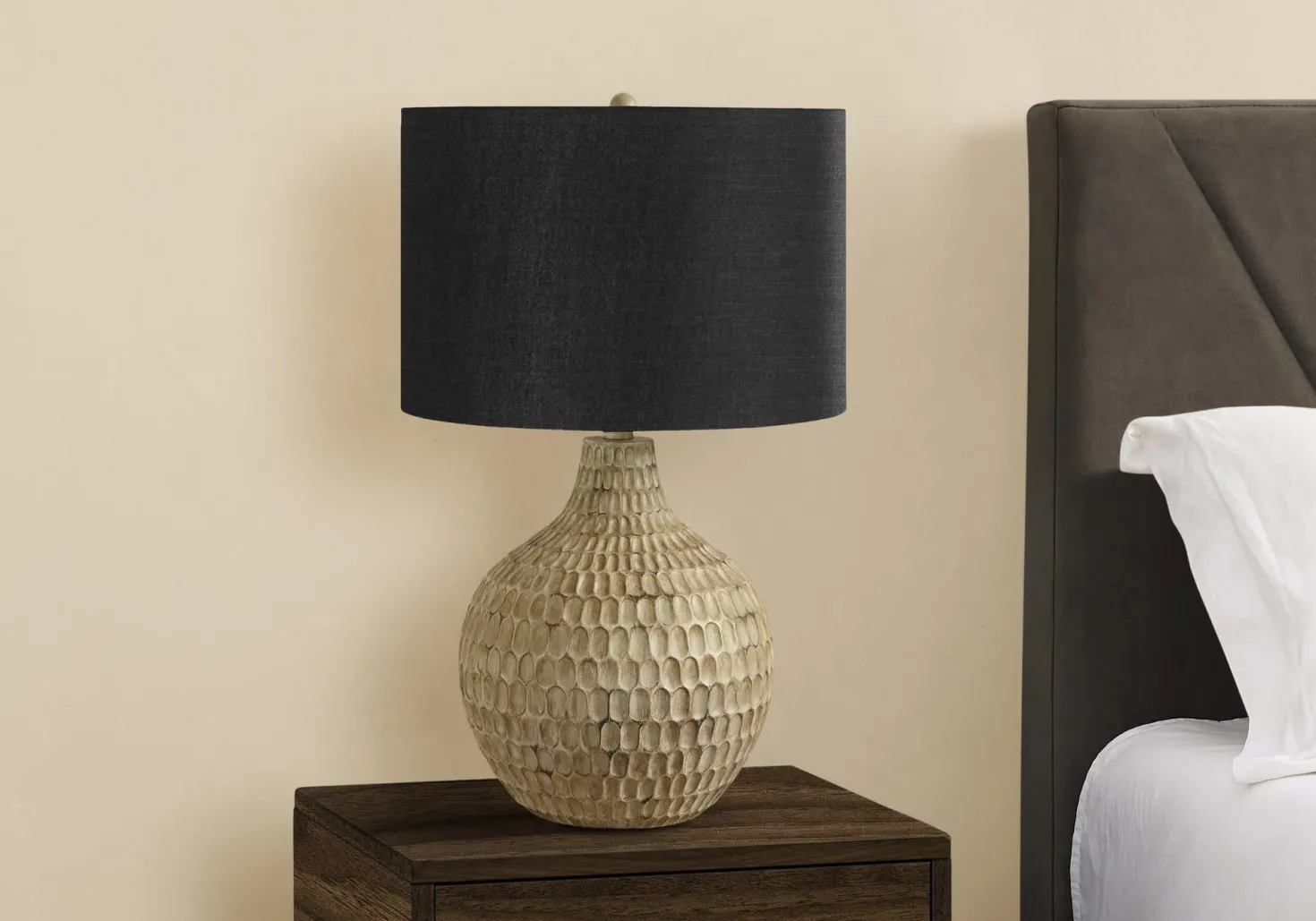 Lampe de table 25"H en résine