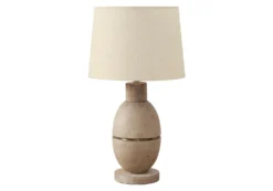 Lampe de table 25"H en résine