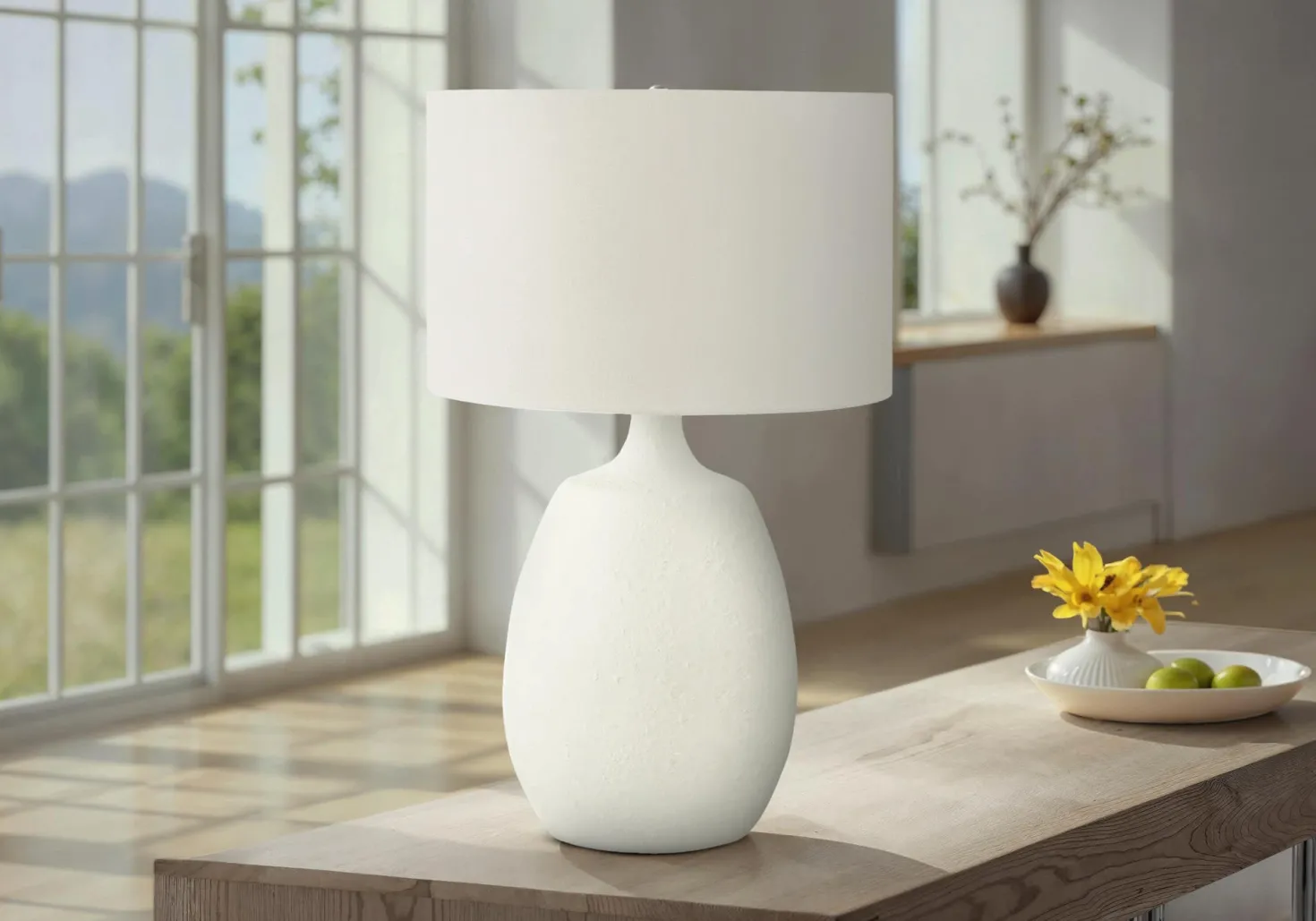 Lampe de table 26"H en résine