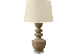 Lampe de table 28"H en résine