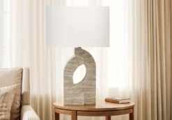 Lampe de table 28"H en résine
