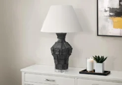 Lampe de table 28"H en résine