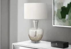 Lampe de table 26"H en verre