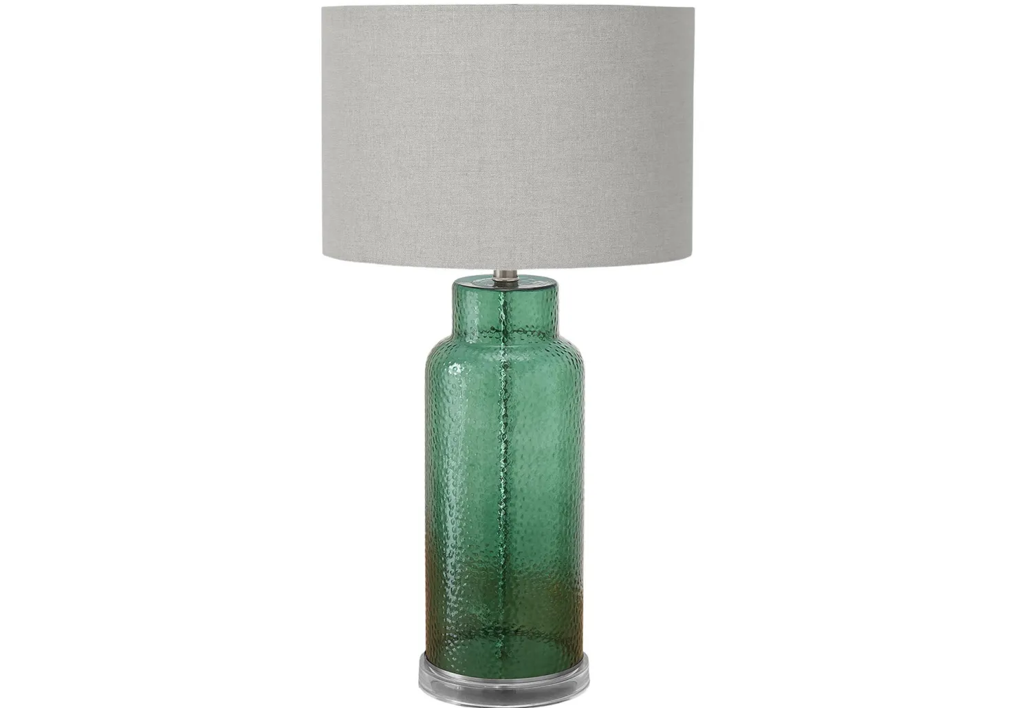 Lampe de table 28"H en verre
