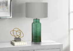 Lampe de table 28"H en verre