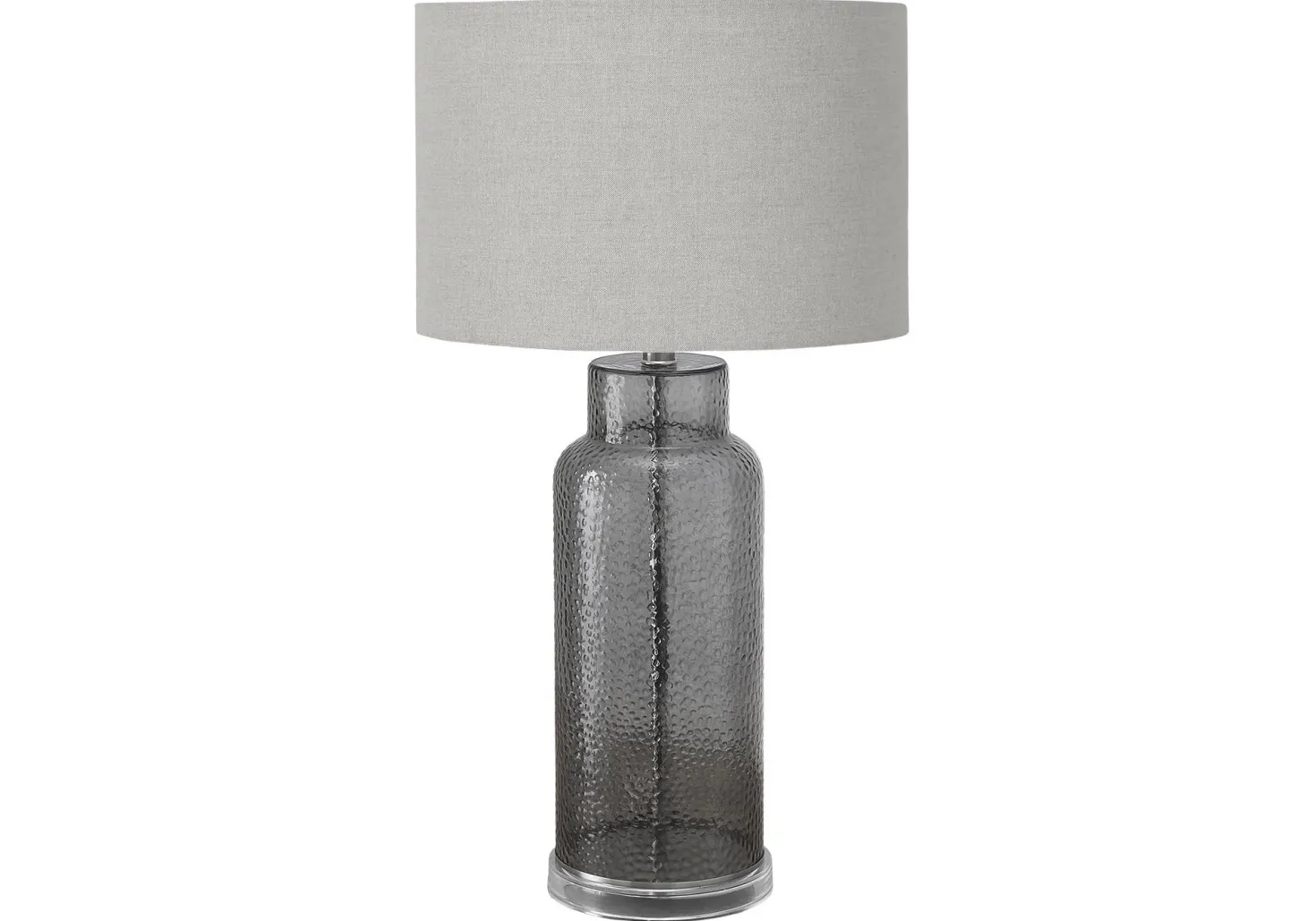 Lampe de table 28"H en verre