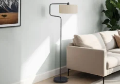 Lampe sur pied 61"H en métal